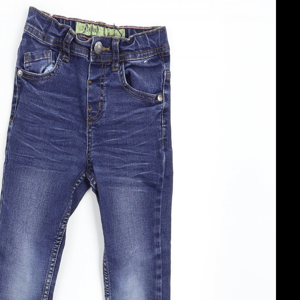 Primark Girls Blue  Denim Straight Jeans Size 4-5 Years
