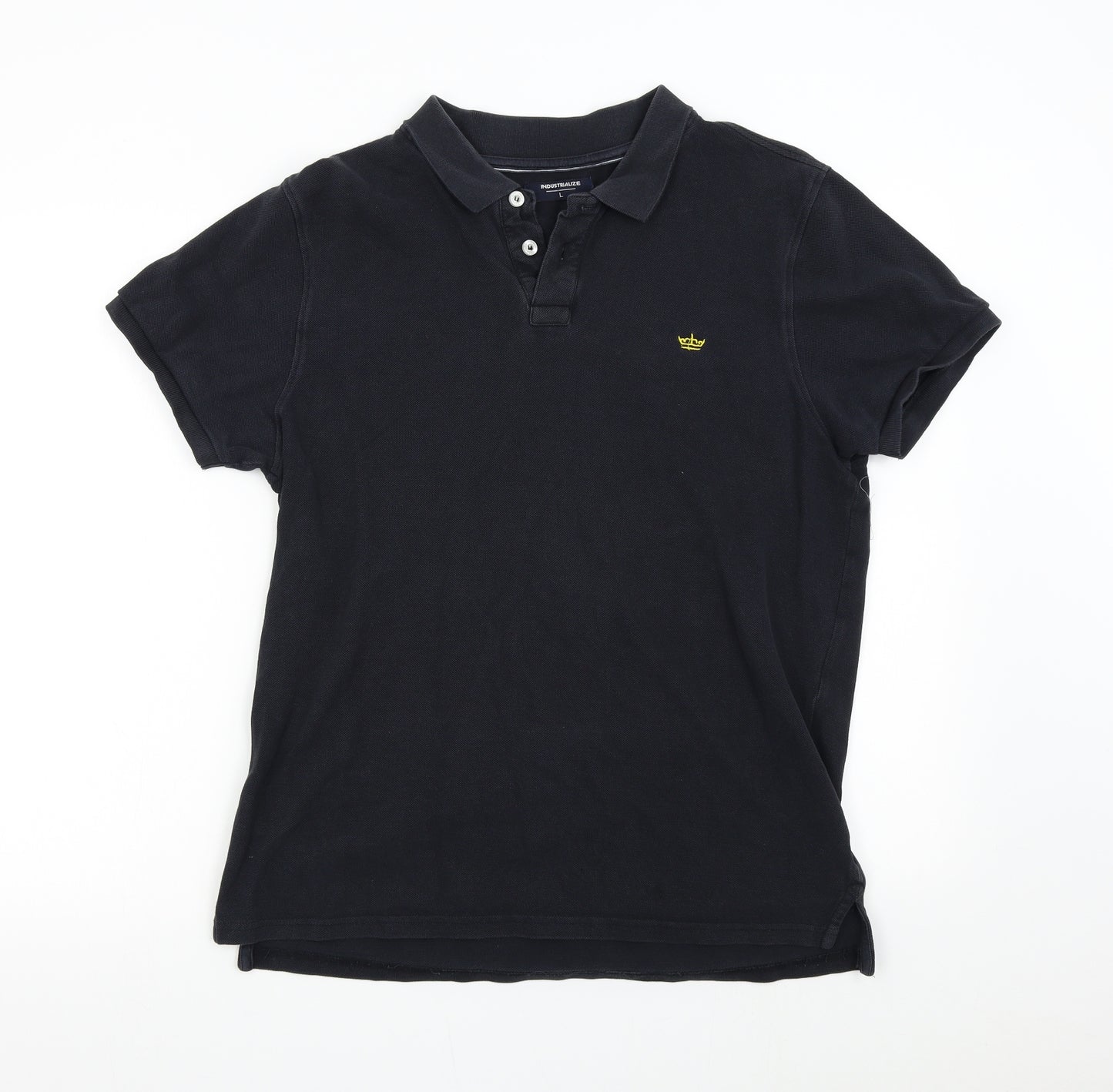 Industrialize Mens Black    Polo Size L
