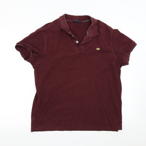 Industrialize Mens Red    Polo Size L
