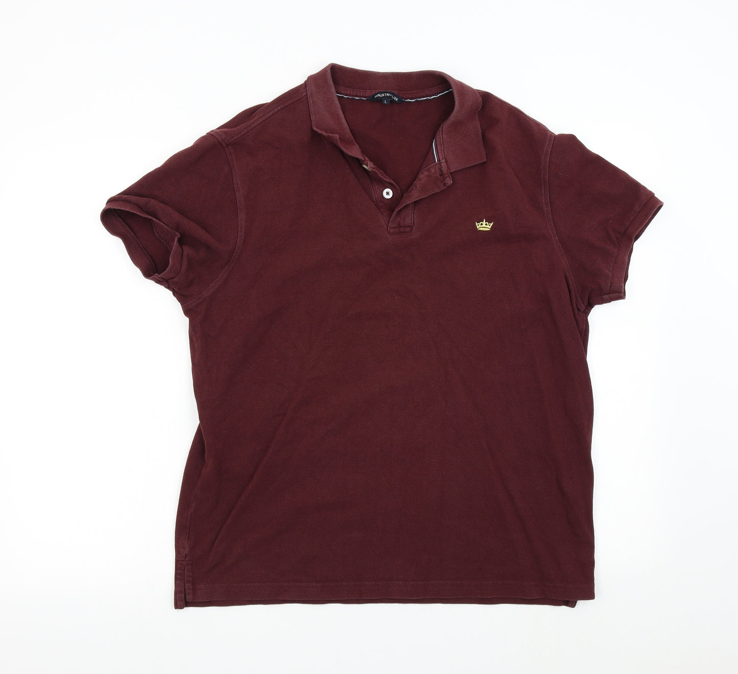 Industrialize Mens Red    Polo Size L