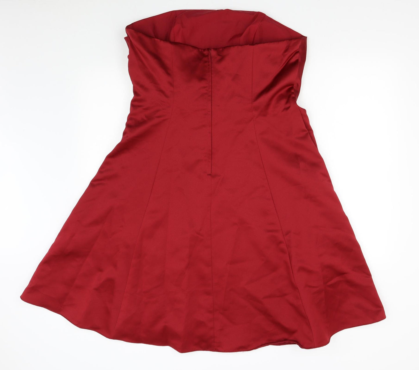 Alfred Anglo Womens Red  Satin Fit & Flare  Size 20