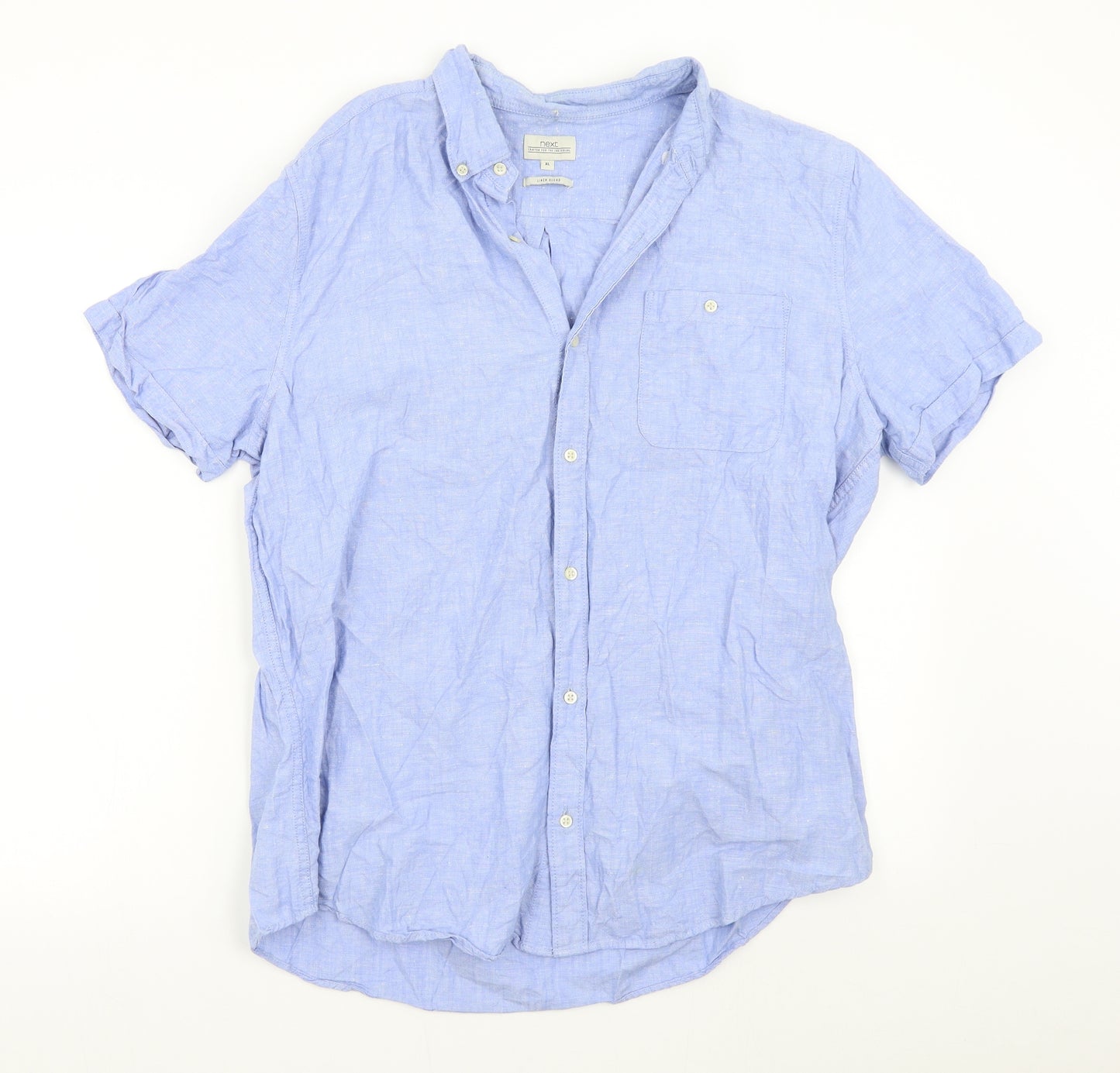 NEXT Mens Blue    Button-Up Size XL