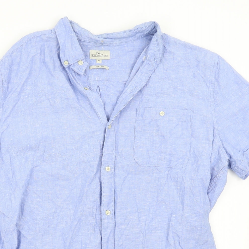 NEXT Mens Blue    Button-Up Size XL