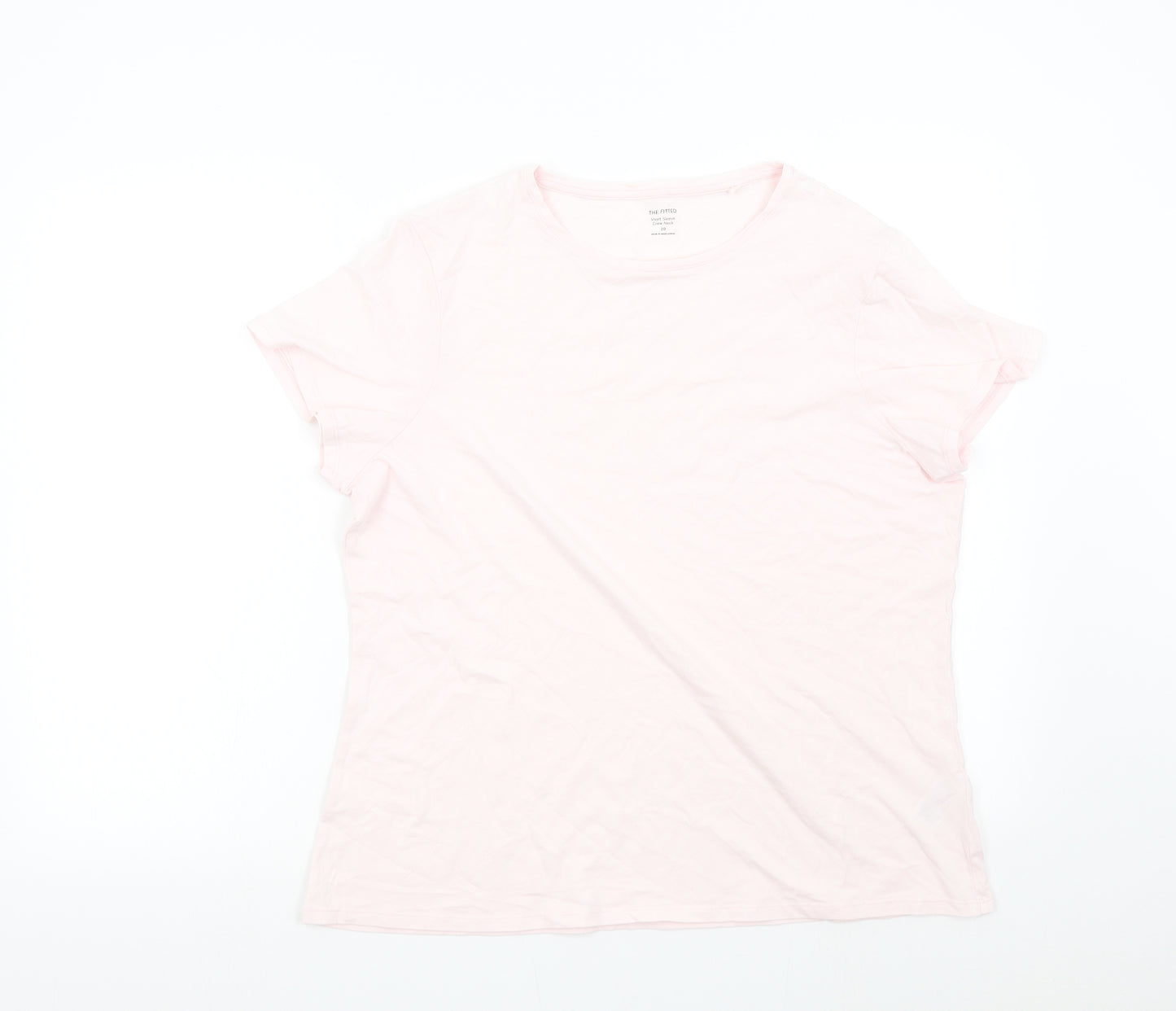 M&S Womens Pink   Basic T-Shirt Size 20
