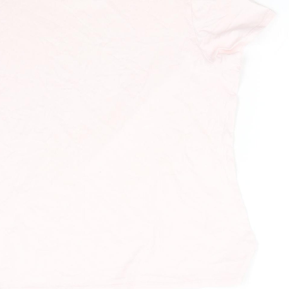 M&S Womens Pink   Basic T-Shirt Size 20