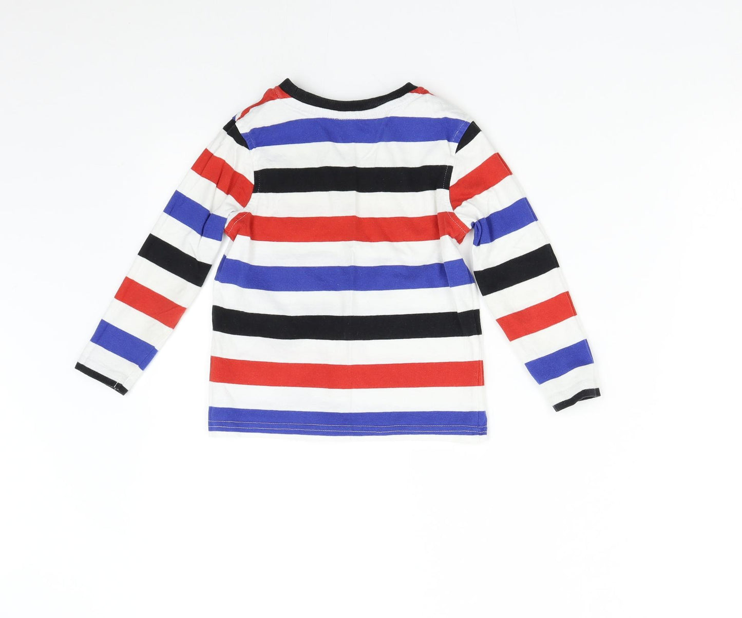 George Boys Multicoloured Striped  Basic T-Shirt Size 4-5 Years