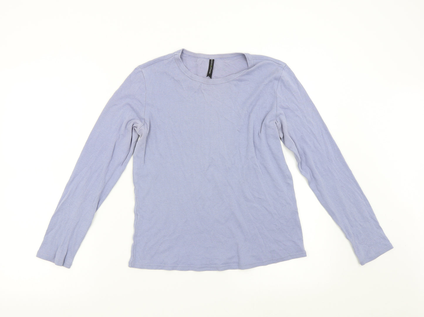 M&S Womens Blue   Basic T-Shirt Size 14