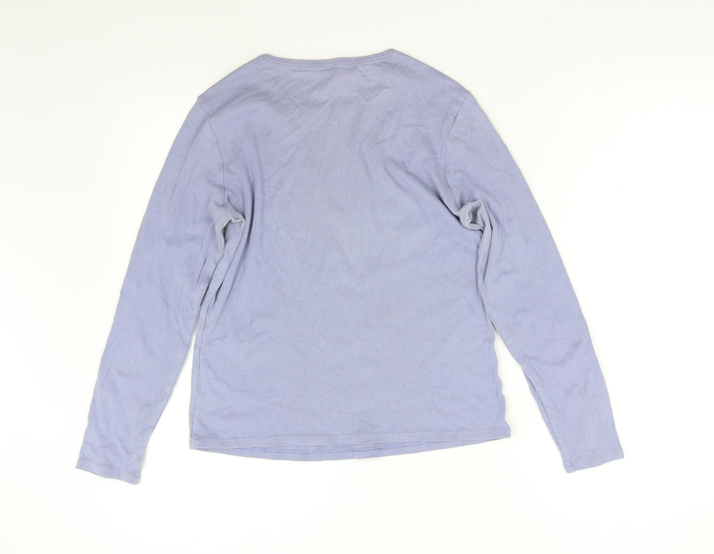 M&S Womens Blue   Basic T-Shirt Size 14