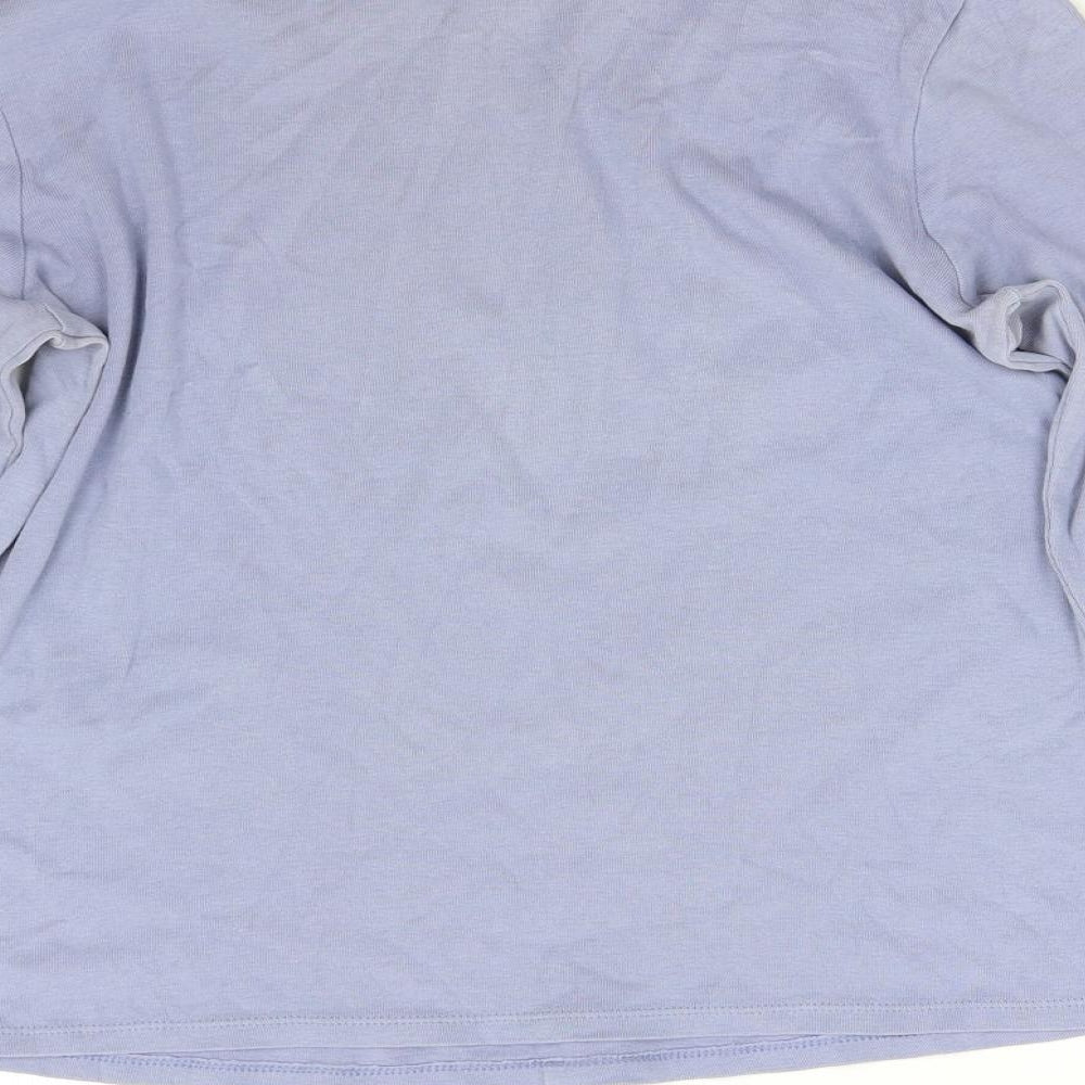 M&S Womens Blue   Basic T-Shirt Size 14