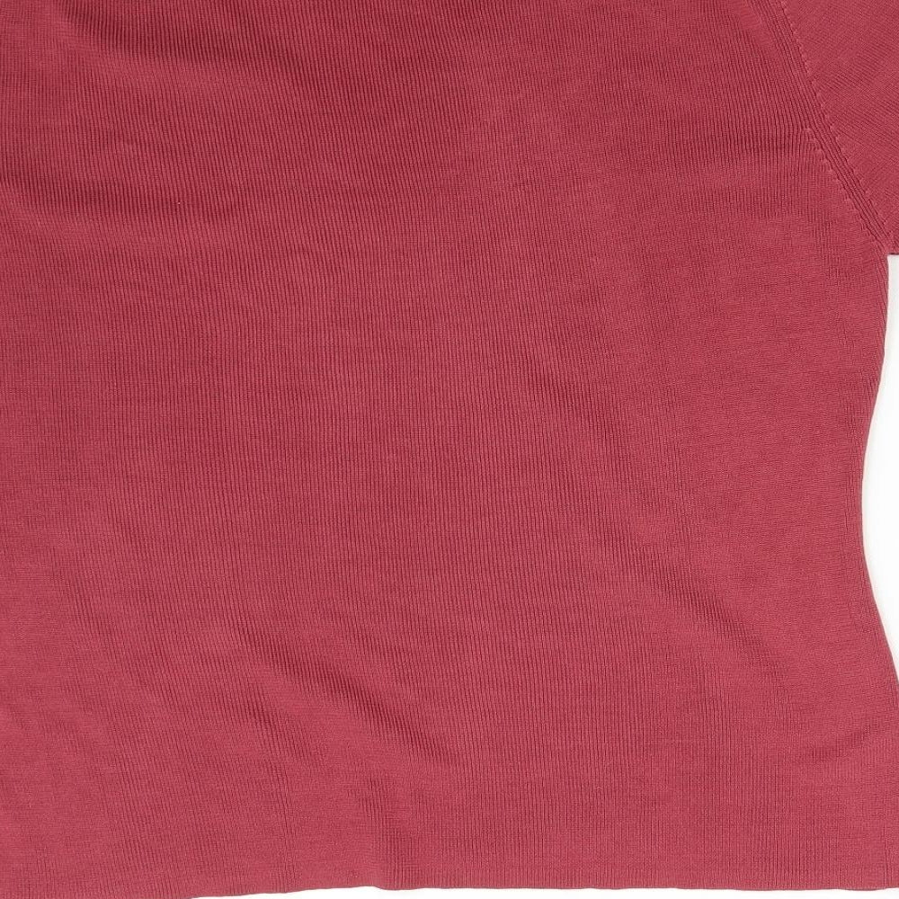 Preworn Womens Pink  Knit Pullover Jumper Size M