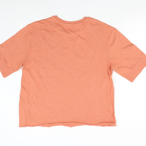 Zara Womens Orange   Pullover Sweatshirt Size M