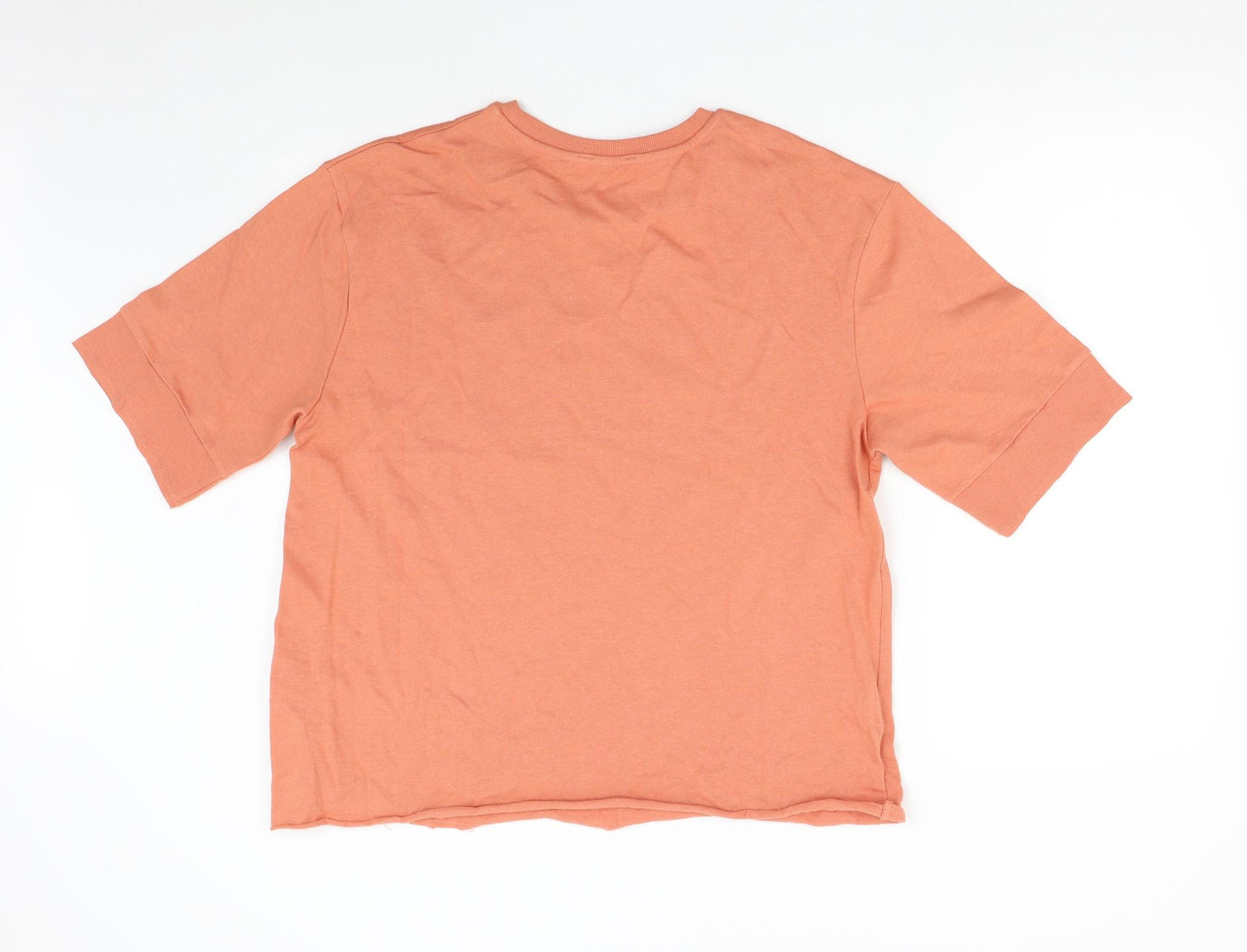 Zara Womens Orange   Pullover Sweatshirt Size M