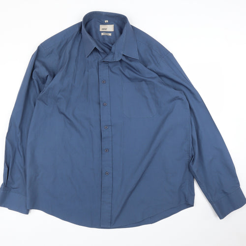 Zantos Mens Blue    Button-Up Size 18