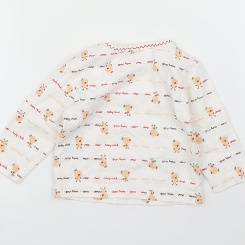 Zip Zap Baby White   Basic T-Shirt Size 0-3 Months