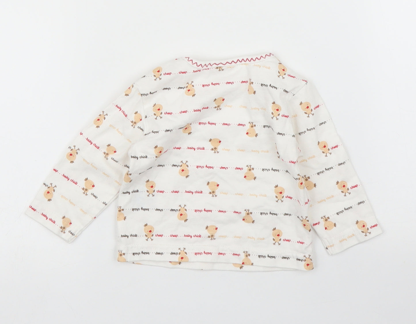 Zip Zap Baby White   Basic T-Shirt Size 0-3 Months