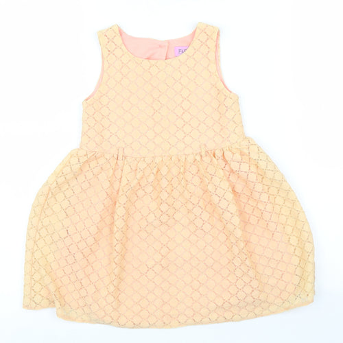 F&F Girls Orange   A-Line  Size 3 Years