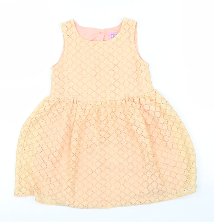 F&F Girls Orange A-Line Size 3 Years