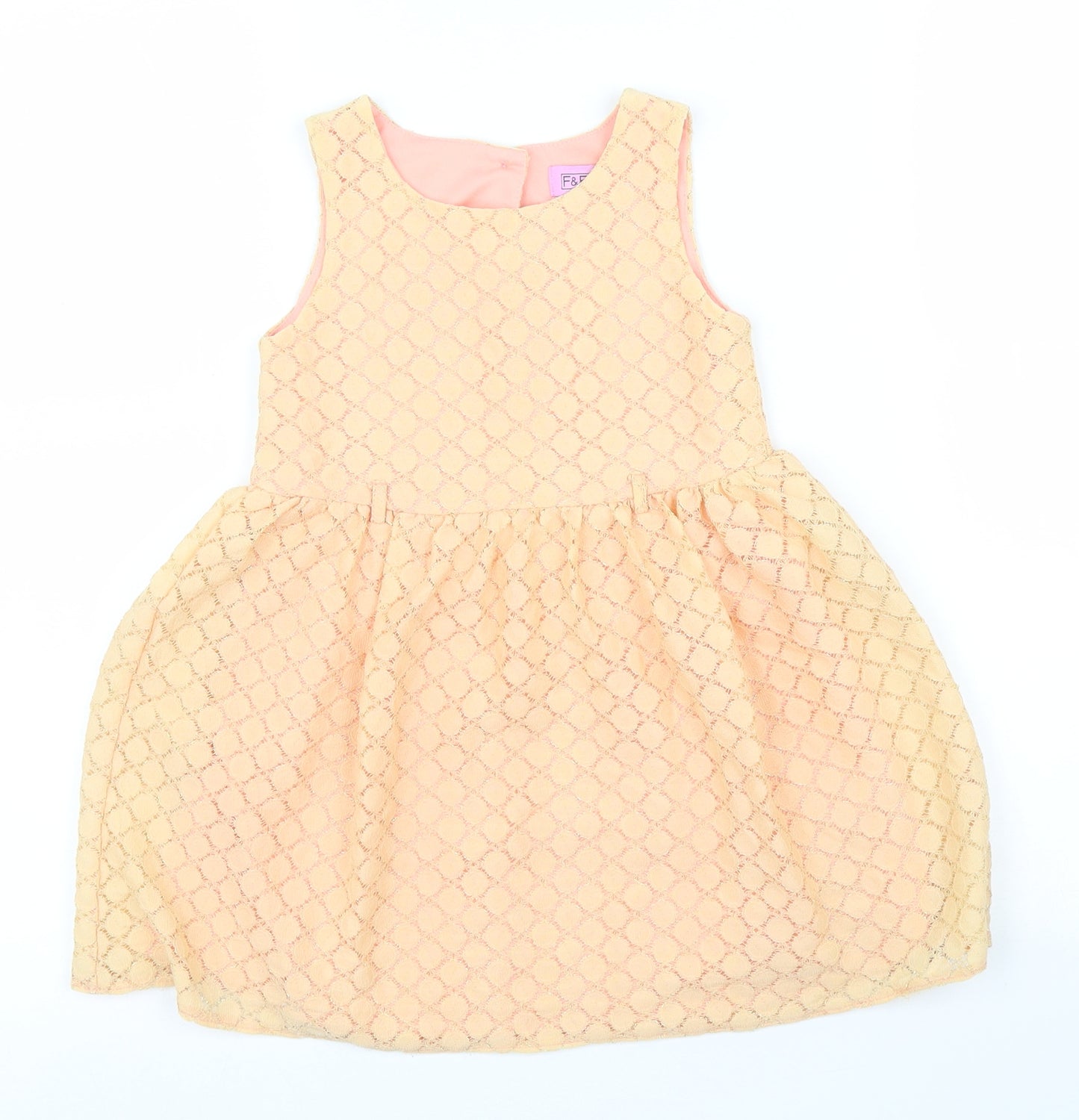 F&F Girls Orange   A-Line  Size 3 Years