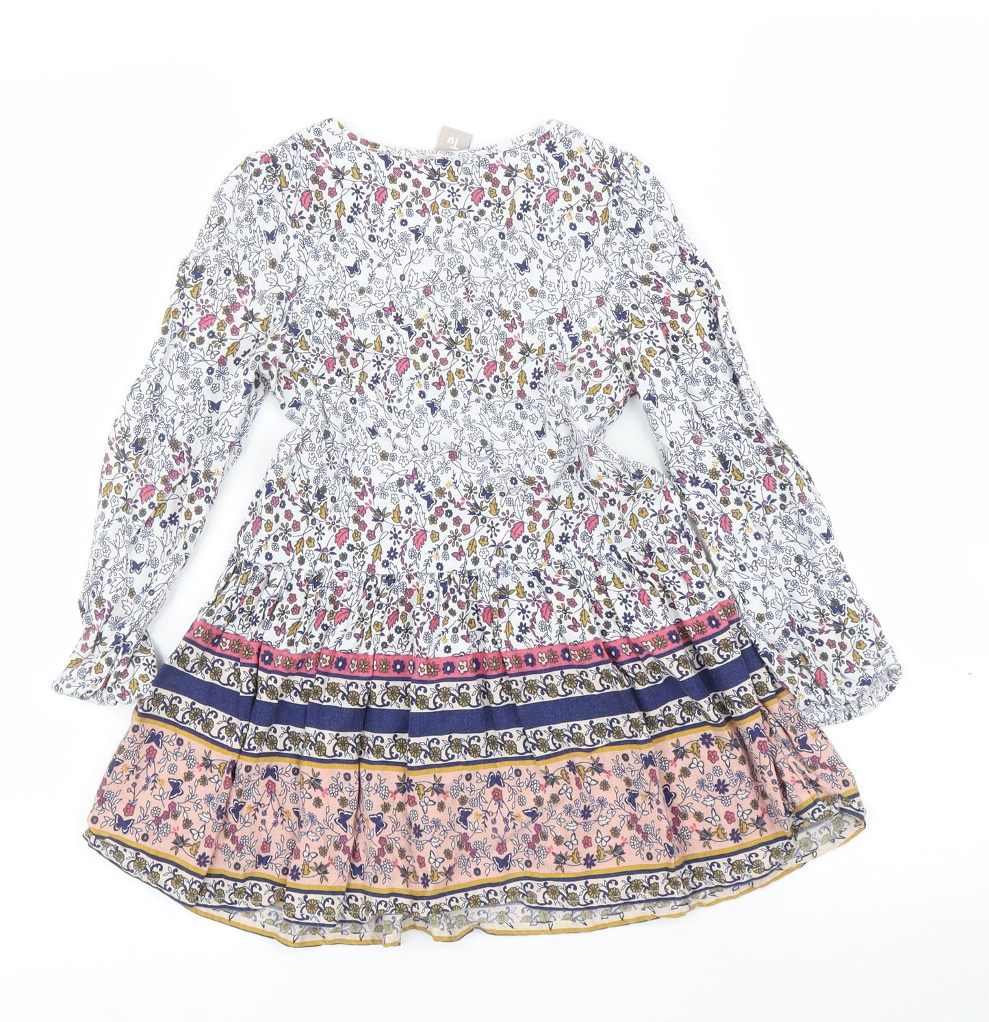 TU Girls Blue Floral  A-Line  Size 4 Years