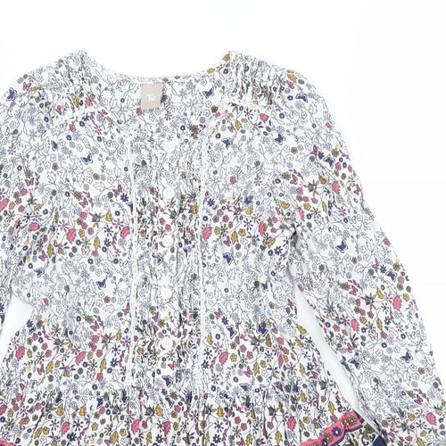 TU Girls Blue Floral  A-Line  Size 4 Years