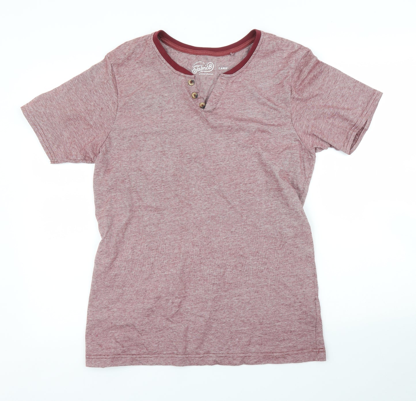 Fabric 8 Mens Purple    T-Shirt Size L