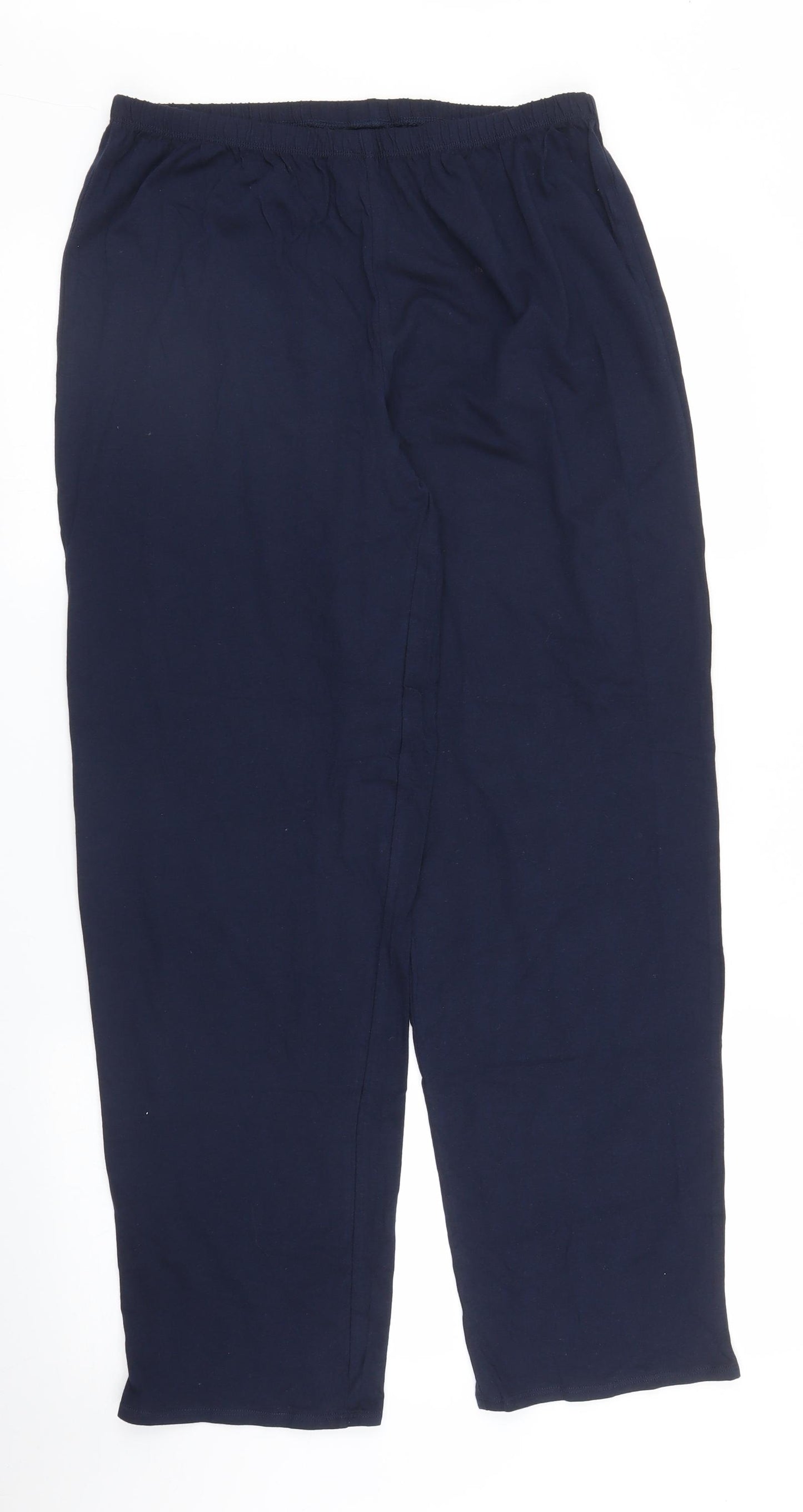 M&S Womens Blue   Sweatpants Trousers Size M L27 in