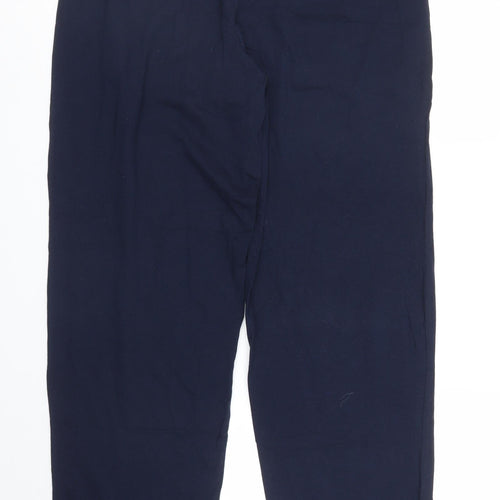 M&S Womens Blue   Sweatpants Trousers Size M L27 in