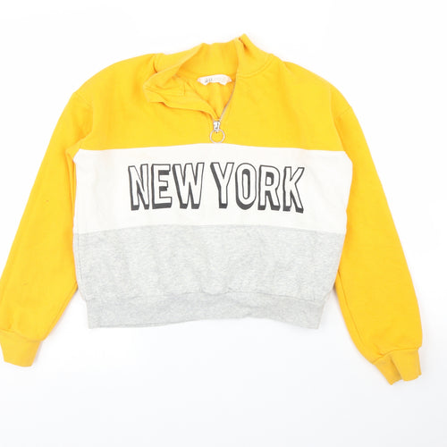 H&M Girls Grey   Pullover Jumper Size 11 Years