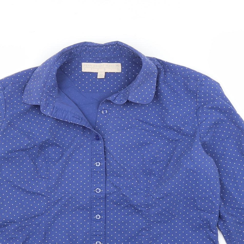 Fenn Wright Manson Womens Blue   Basic Blouse Size 14