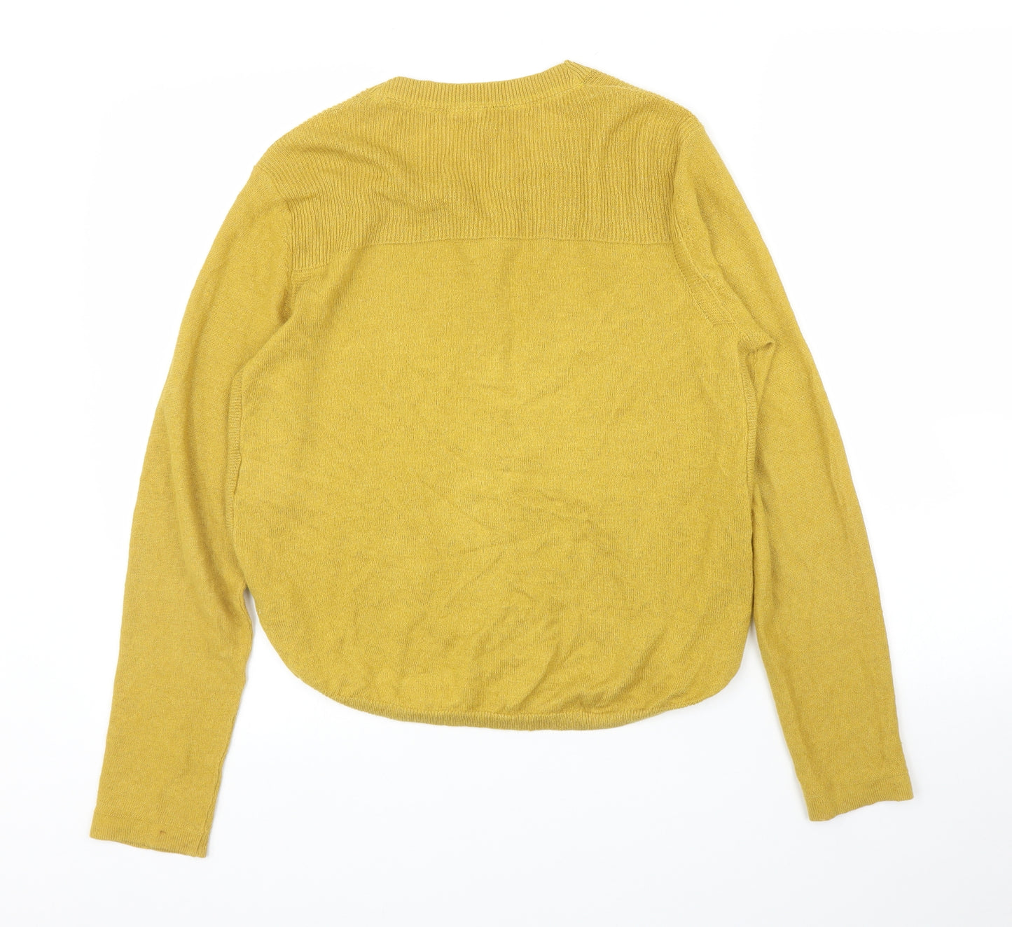 White Stuff Womens Yellow   Cardigan Jumper Size 12
