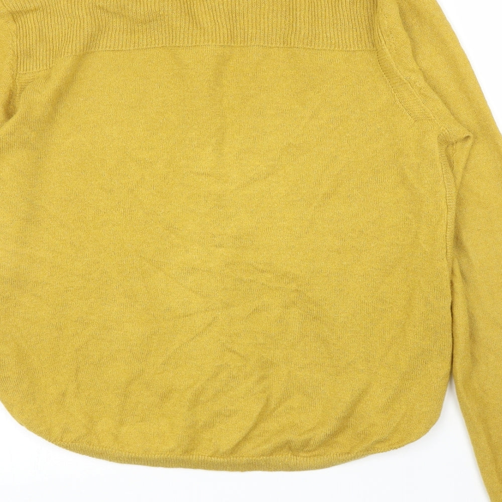 White Stuff Womens Yellow   Cardigan Jumper Size 12