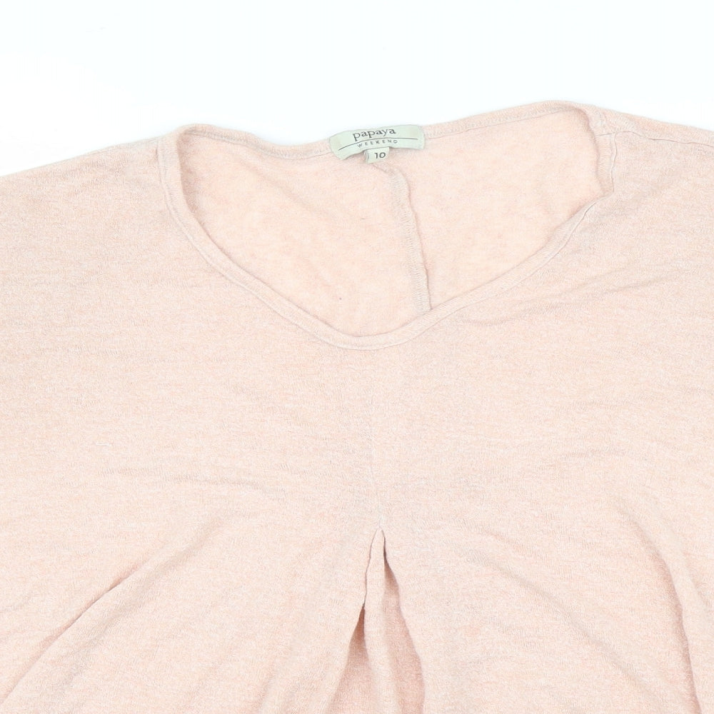 Papaya Womens Pink   Basic Blouse Size 10