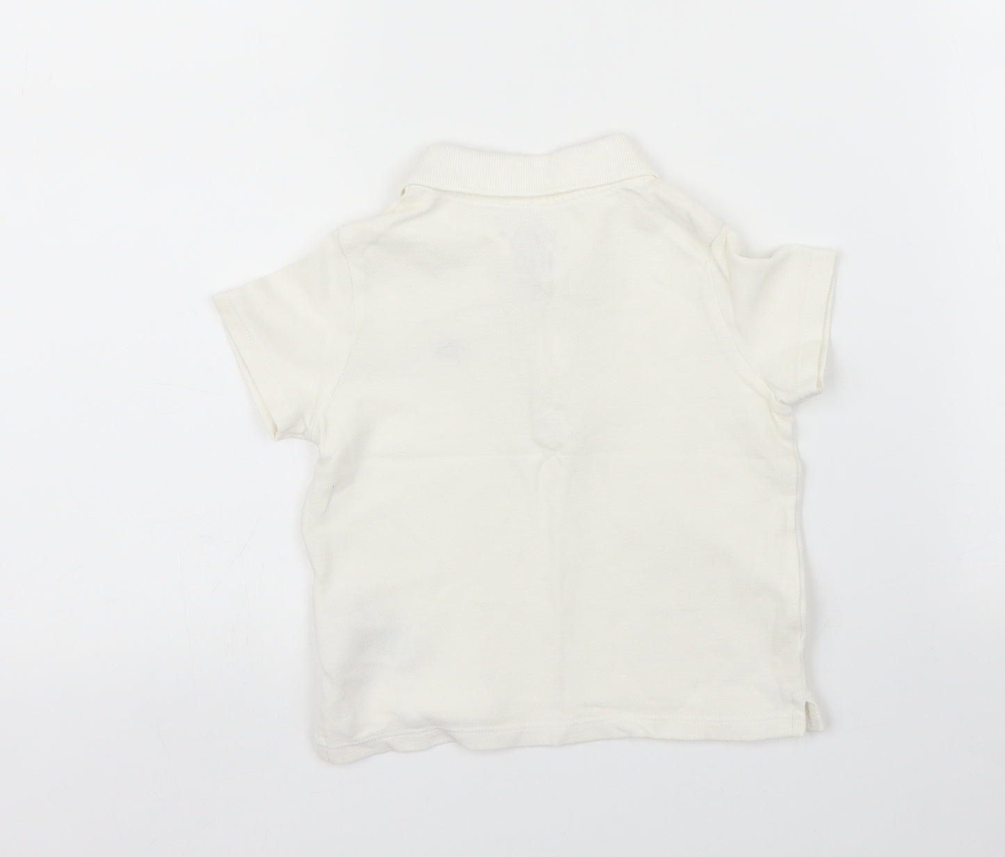 F&F Boys White   Basic Polo Size 12 Months