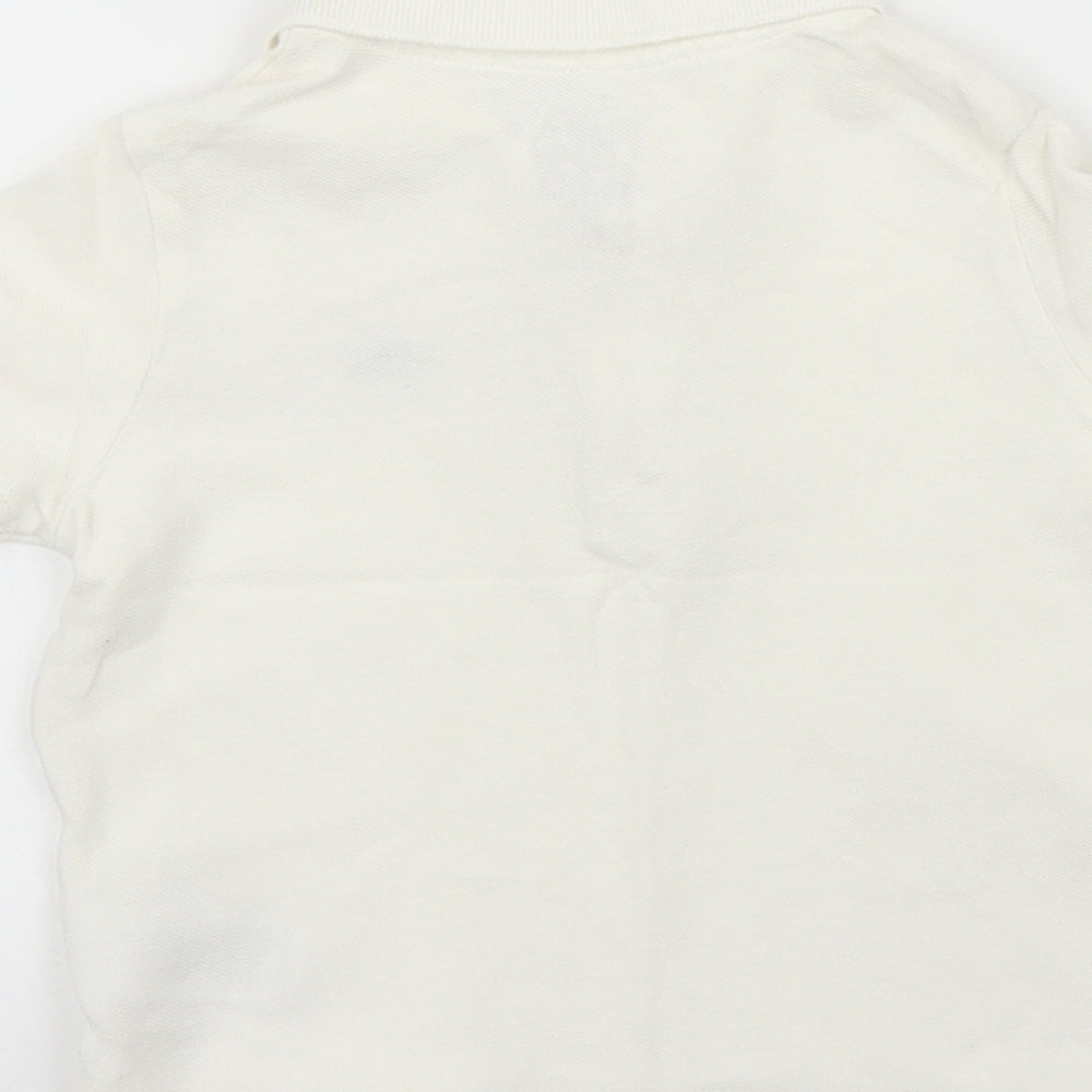 F&F Boys White   Basic Polo Size 12 Months