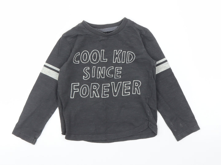 F&F Boys Grey Basic T-Shirt Size 12 Months