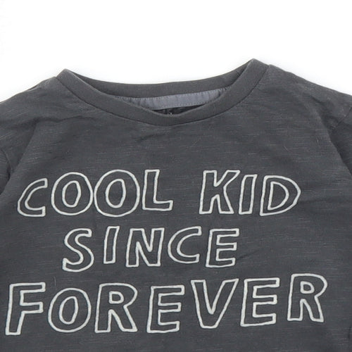 F&F Boys Grey   Basic T-Shirt Size 12 Months