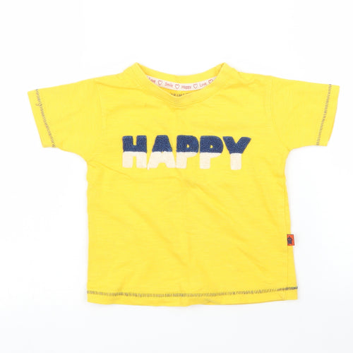 Primark Boys Yellow   Basic T-Shirt Size 12 Months