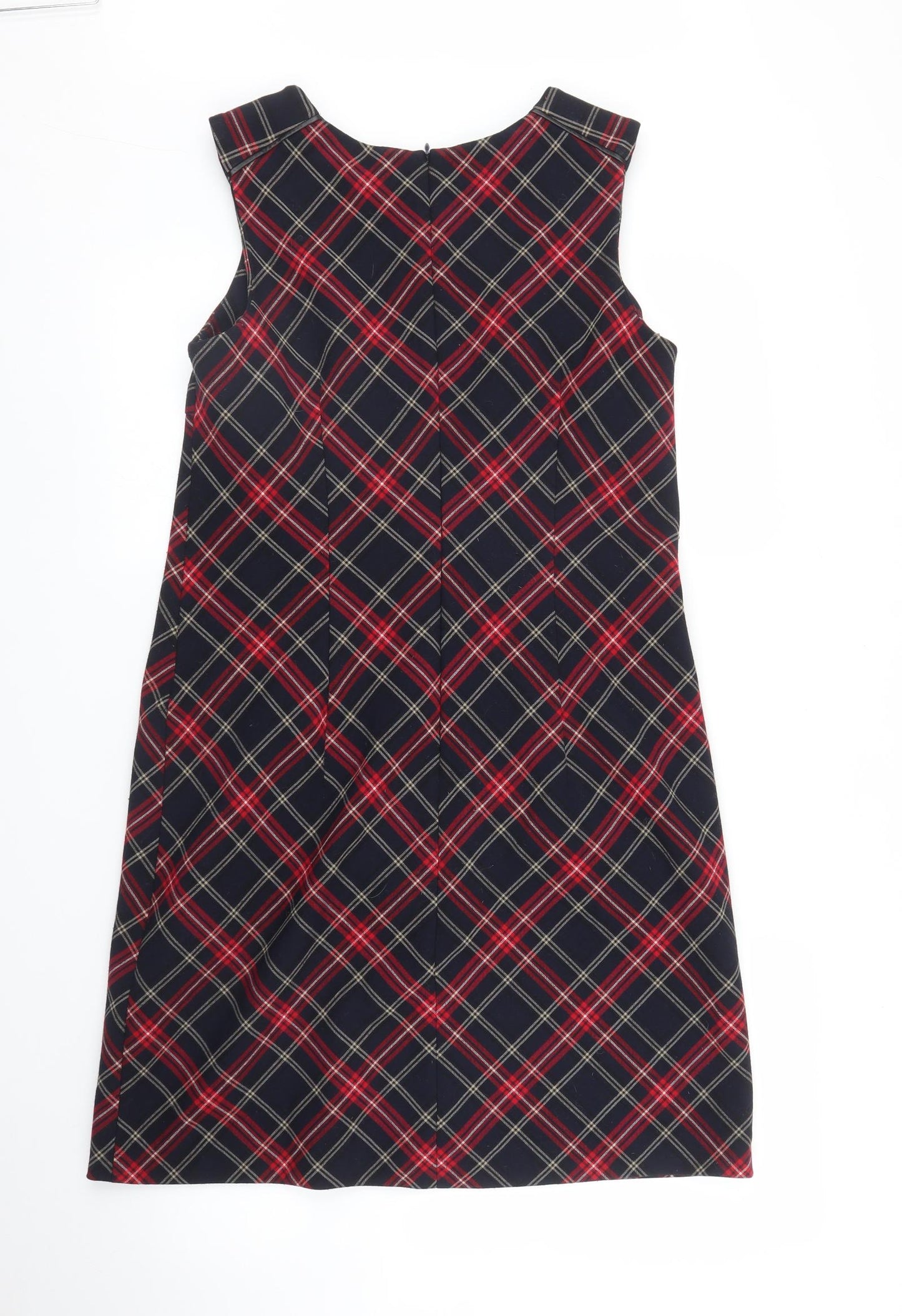 Espirit Womens Black Plaid  A-Line  Size 14