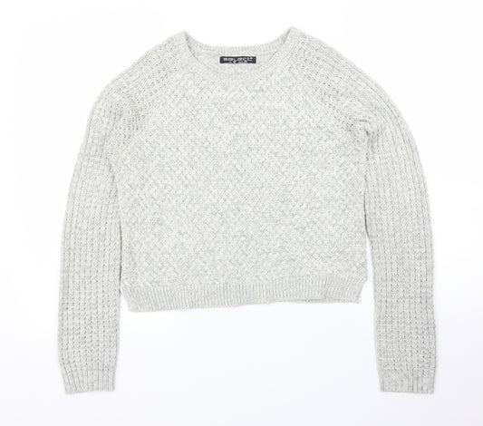 Front view of Select women’s grey jumper, size UK 12
