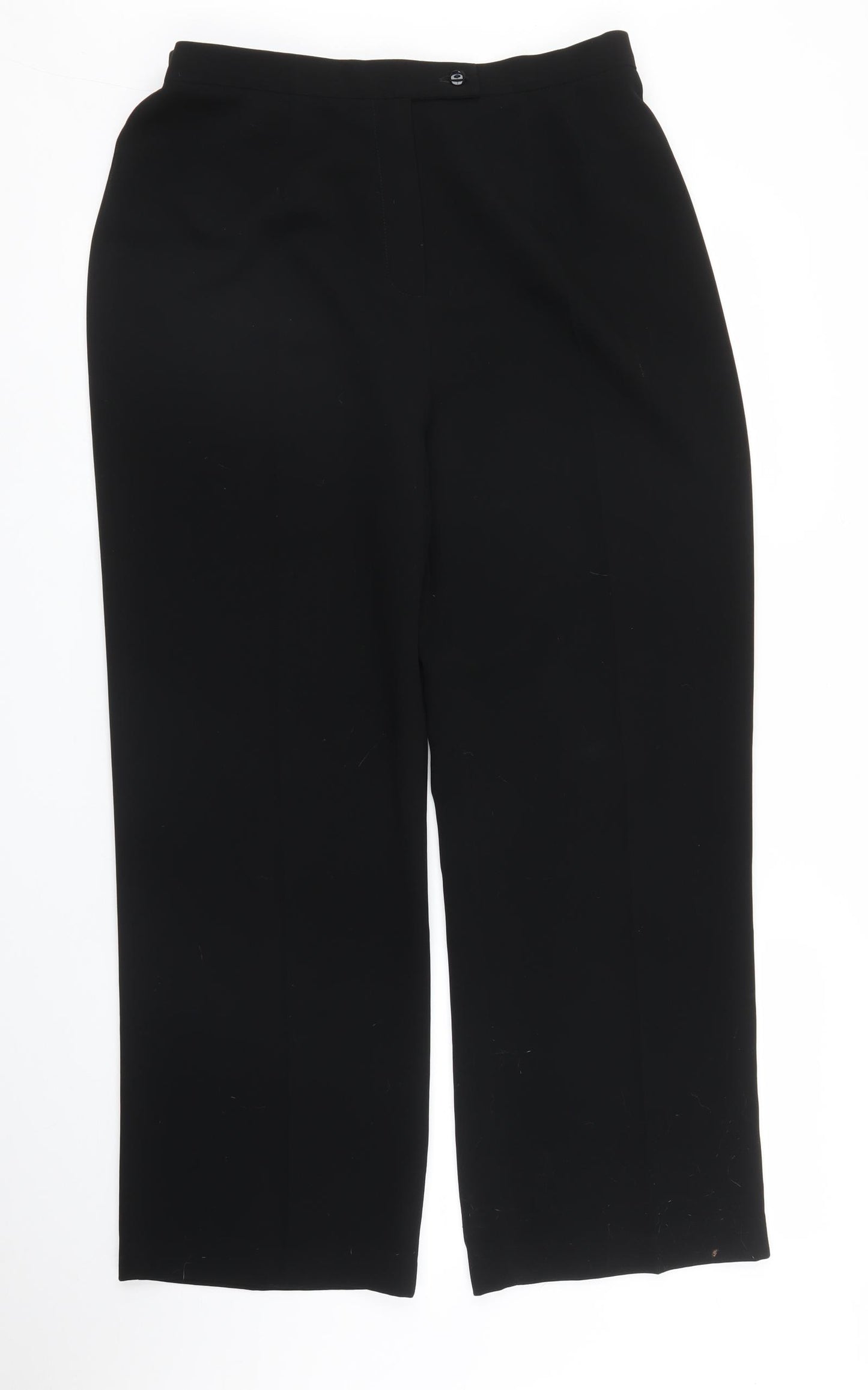 Gold Womens Black   Trousers  Size 14 L26 in