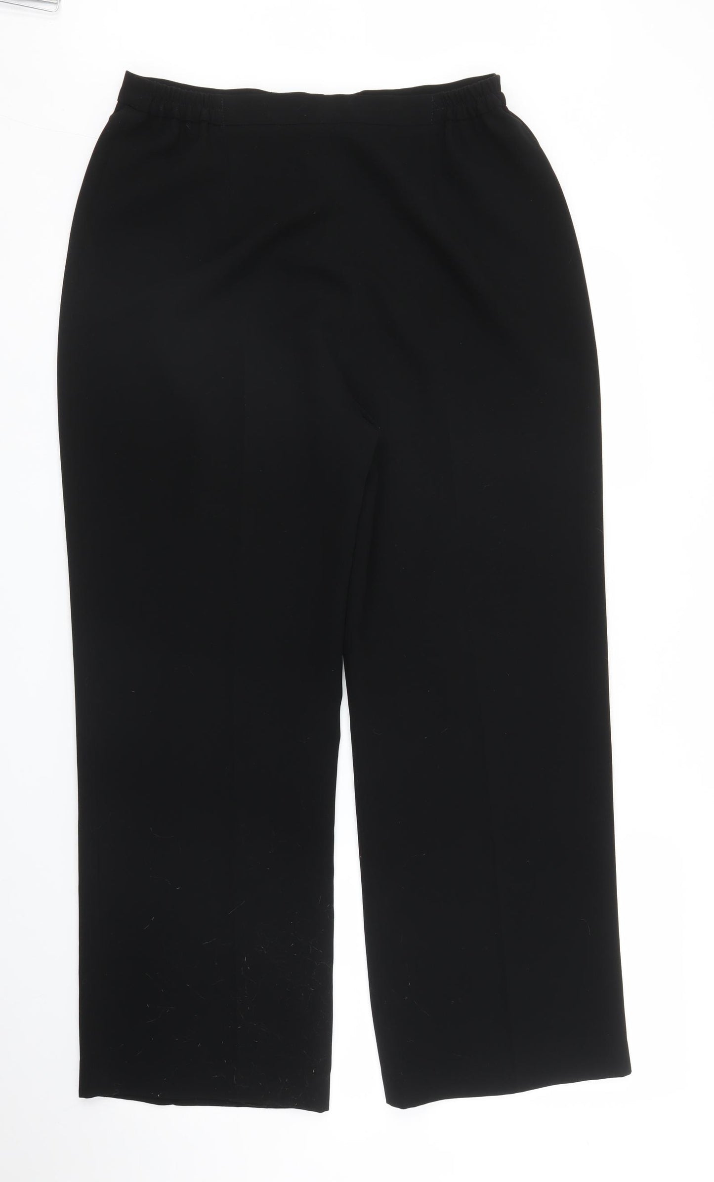 Gold Womens Black   Trousers  Size 14 L26 in