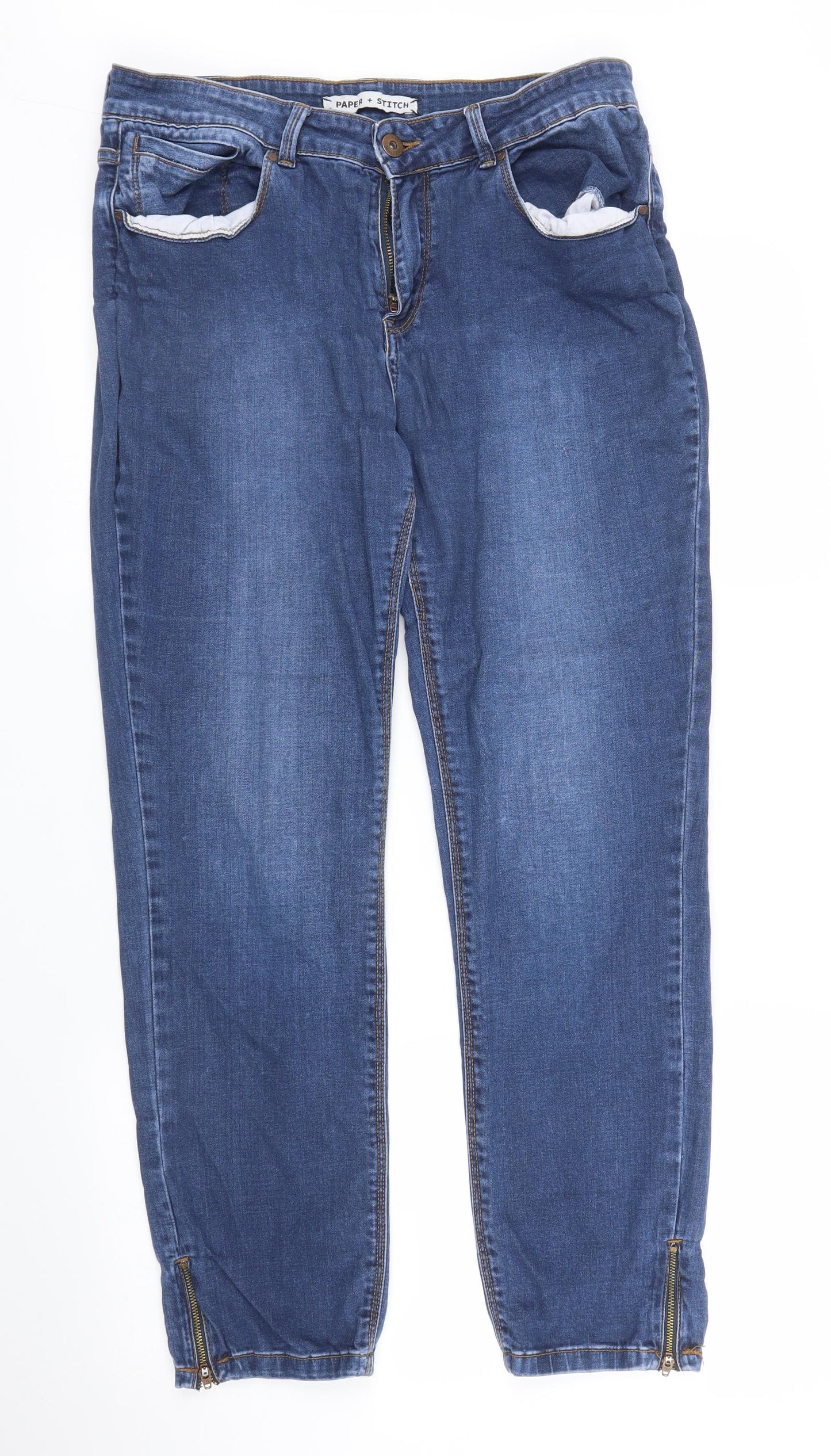 Paper & Stitch Womens Blue  Denim Jegging Jeans Size 16 L27 in