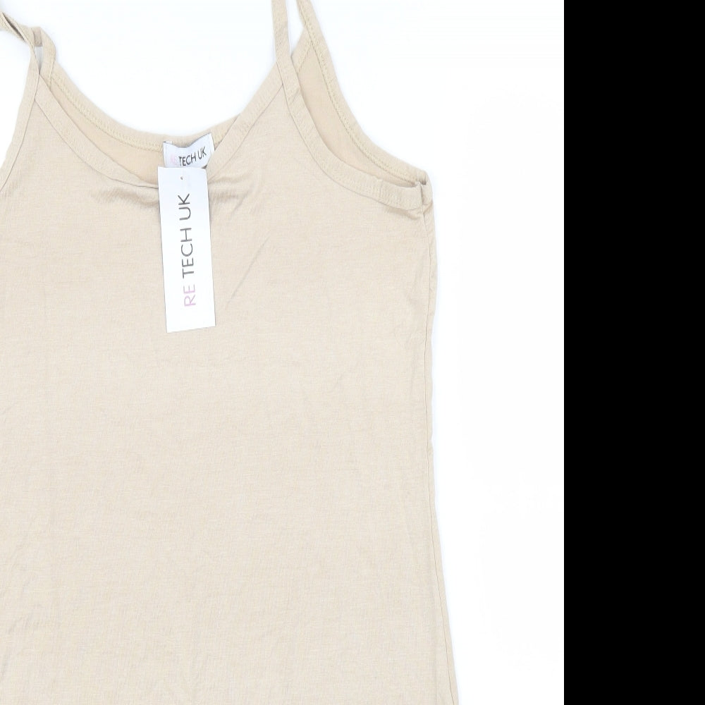 Re Tech Womens Beige   Camisole Blouse Size L