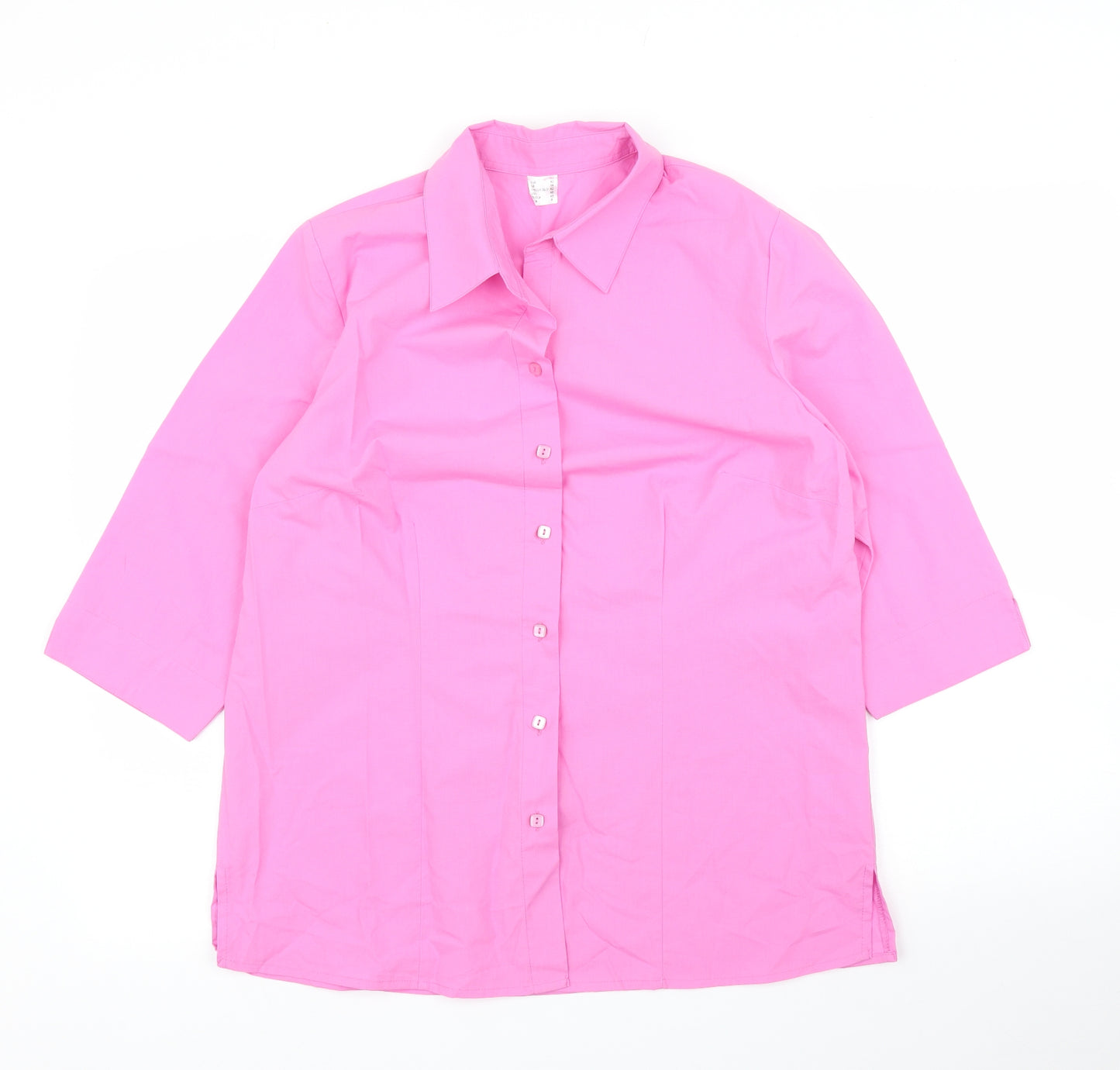 Preworn Womens Pink   Basic Blouse Size 14