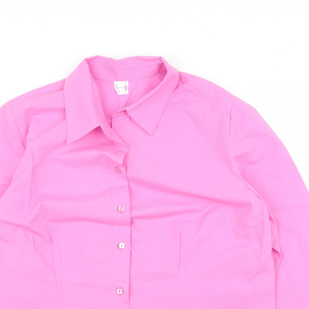 Preworn Womens Pink   Basic Blouse Size 14