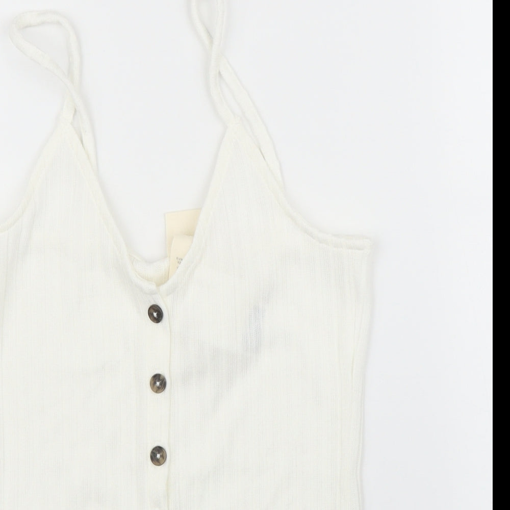 H&M Womens White   Camisole Blouse Size XS
