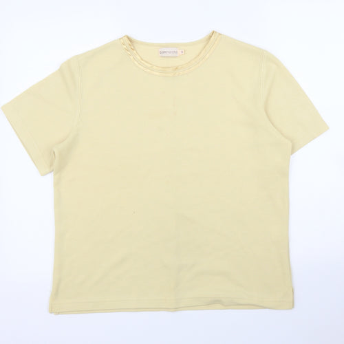Bonmarché Womens Yellow   Basic T-Shirt Size S