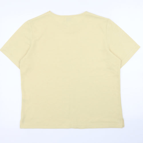 Bonmarché Womens Yellow   Basic T-Shirt Size S
