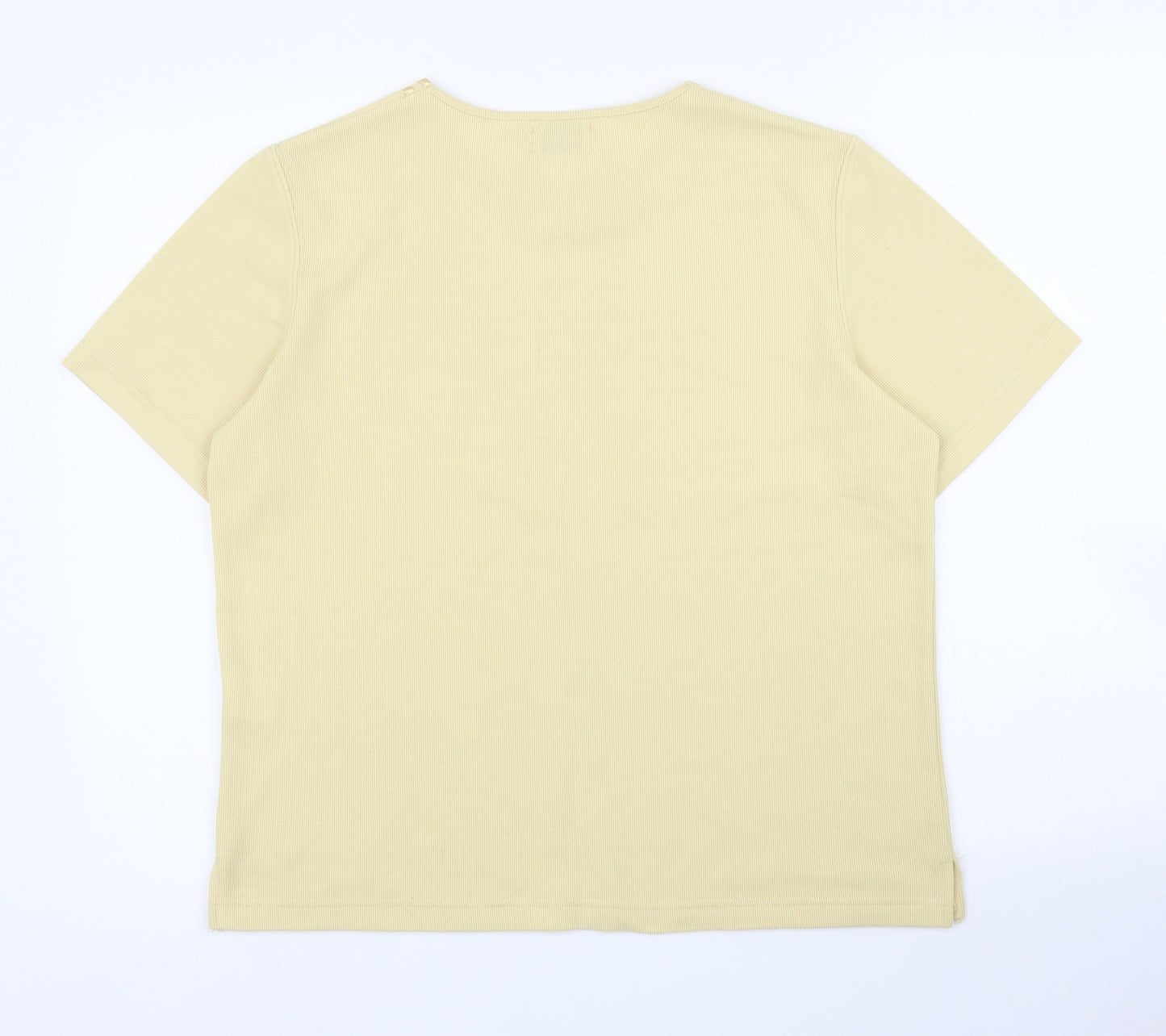 Bonmarché Womens Yellow   Basic T-Shirt Size S