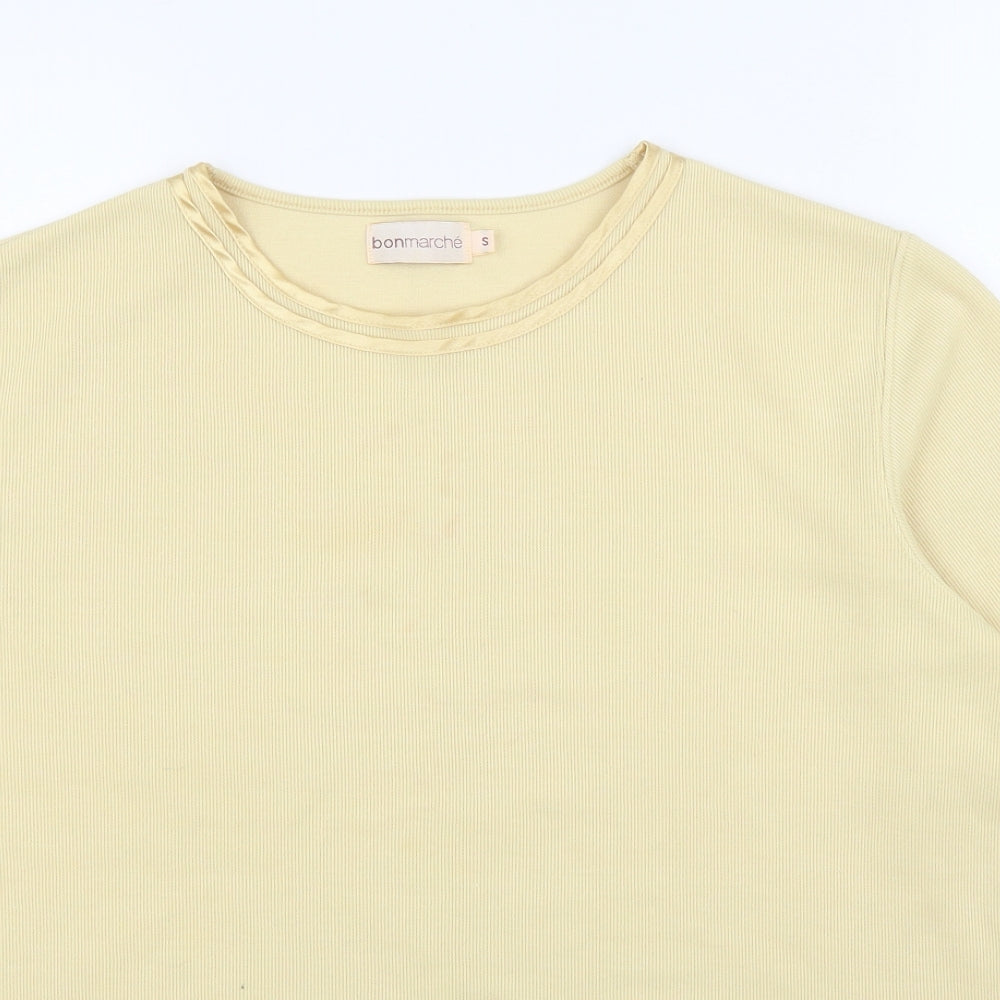 Bonmarché Womens Yellow   Basic T-Shirt Size S